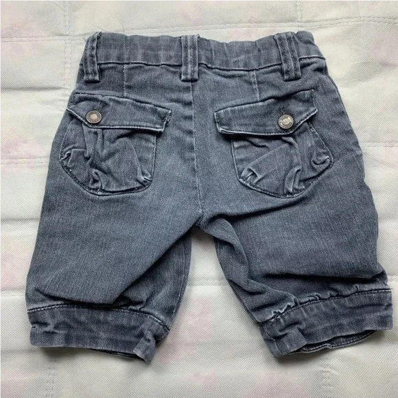Yes Jeans Girls Denim Shorts Charcoal Light Wash Size 5 - Picture 2 of 3